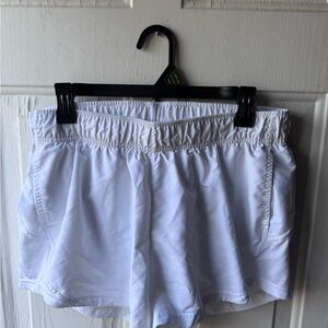 Athletic Works Women's White Athletic Shorts